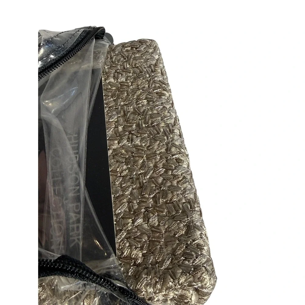 Hudson Park Woven Animale Stripe‎ Pillow Sham New gold color .